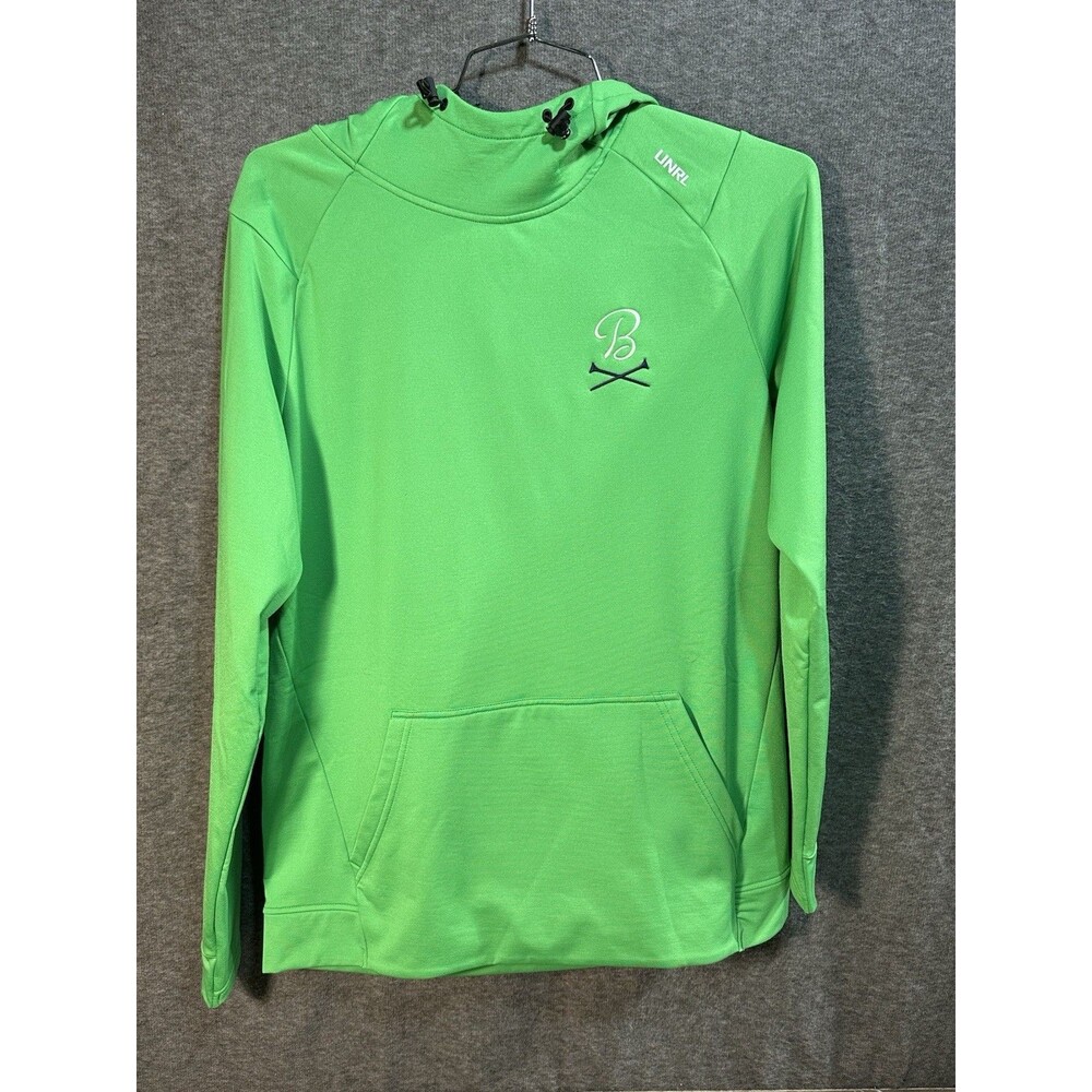 UNRL Green Hooded Hoodie Pullover Logo Golf Men’s Size Medium